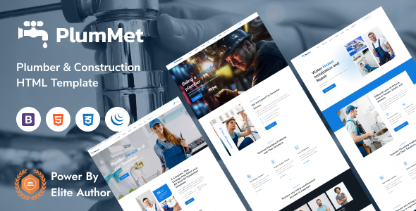 PlumMet plumber website design